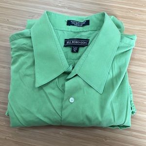 Green Men’s Dress Shirt:  green, XL